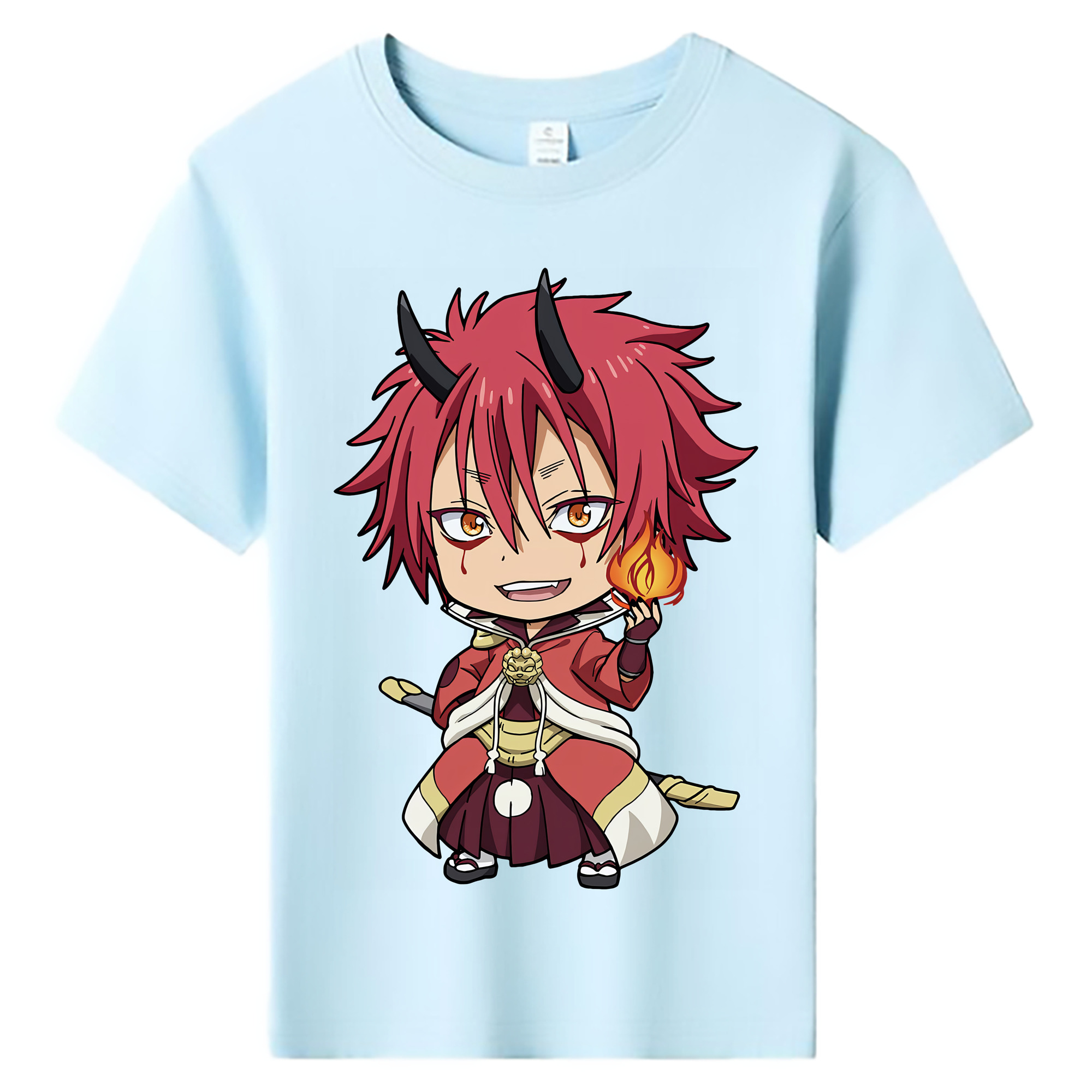 （画像用） 転スラ Regarding Reincarnated to Slime 綿100％キッズTシャツ（フロントプリント）